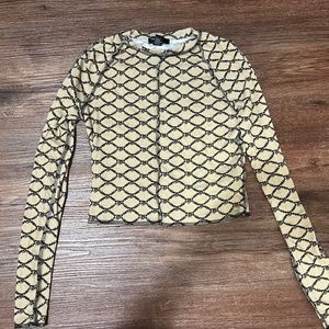 H&M long sleeve crop top